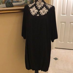 Siasia Balloon style stretchy 3/4 elastic hem sleeves long tunic, elastic hem